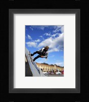 Skater In Florence On Ramp Fine Art Print