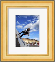 Skater In Florence On Ramp Fine Art Print