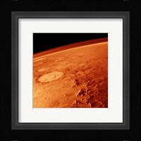 Smiley Face Crater on Mars Framed Print