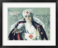 Red Cross Nurse Framed Print