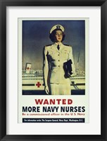 Wanted! More Navy Nurses Framed Print