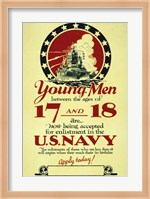Young Men Now Being Accepted for Enlistment Fine Art Print