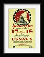 Young Men Now Being Accepted for Enlistment Fine Art Print