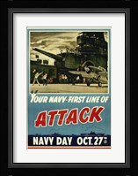 Your Navy First Line of Attack Fine Art Print