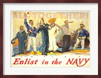 All Together, Enlist in the Navy Fine Art Print