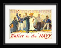 All Together, Enlist in the Navy Fine Art Print