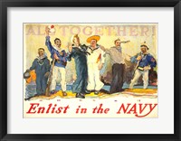 All Together, Enlist in the Navy Fine Art Print