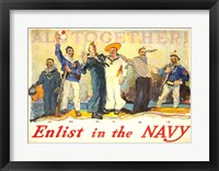 All Together, Enlist in the Navy Fine Art Print