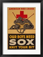 Knit Your Bit Framed Print