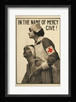 In the Name of Mercy Give! Framed Print