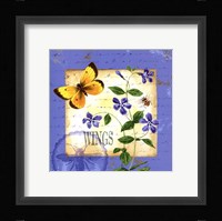 Butterfly Meadow III Framed Print