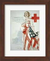 Harrison Fisher WWI American Red Cross Poster Fine Art Print