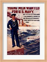 Navy Recruiting Poster, 1909 Fine Art Print