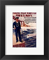Navy Recruiting Poster, 1909 Fine Art Print
