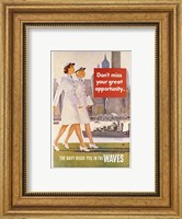 Waves Recruiting Poster Fine Art Print