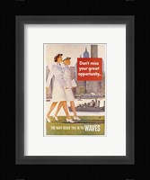 Waves Recruiting Poster Fine Art Print