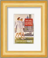 Waves Recruiting Poster Fine Art Print