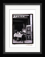 Cafe Charm, Paris IV Framed Print