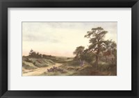 Where Heather Vies with Crimson Sky Fine Art Print