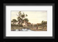 When Evening Shadows Fall Framed Print
