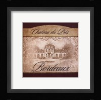 Wine Label II Framed Print