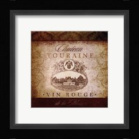 Wine Label VI Framed Print