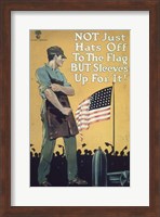Not Just Hats Off to the Flag but Sleeves Up For It! Fine Art Print