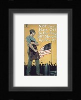Not Just Hats Off to the Flag but Sleeves Up For It! Fine Art Print