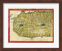 1561 Map of West Africa by Girolamo Ruscelli Fine Art Print