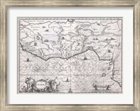 1670 Ogilby Map of West Africa Fine Art Print