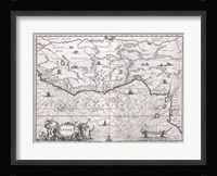 1670 Ogilby Map of West Africa Fine Art Print