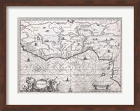 1670 Ogilby Map of West Africa Fine Art Print