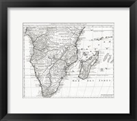 1730 Covens and Mortier Map of Southern Africa Fine Art Print