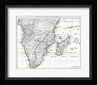 1730 Covens and Mortier Map of Southern Africa Fine Art Print