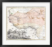 1743 Homann Heirs Map of West Africa Fine Art Print