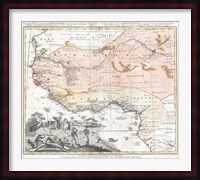 1743 Homann Heirs Map of West Africa Fine Art Print
