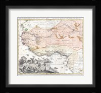 1743 Homann Heirs Map of West Africa Fine Art Print