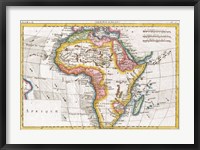 1780 Raynal and Bonne Map of Africa Fine Art Print