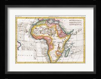 1780 Raynal and Bonne Map of Africa Fine Art Print