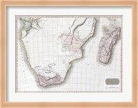 1809 Pinkerton Map of Southern Africa Fine Art Print