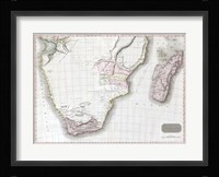 1809 Pinkerton Map of Southern Africa Fine Art Print