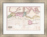 1818 Pinkerton Map of Northern Africa and the Mediterranean Fine Art Print