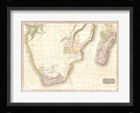1818 Pinkerton Map of Southern Africa Fine Art Print