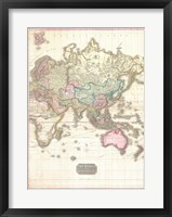 1818 Pinkerton Map of the Eastern Hemisphere Fine Art Print