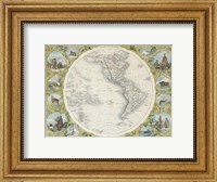 1850 Tallis Map of the Western Hemisphere Fine Art Print