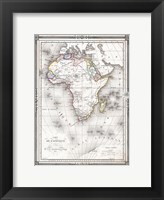 1852 Bocage Map of Africa Fine Art Print