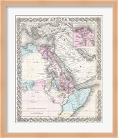 1855 Colton Map of Northeastern Africa Fine Art Print