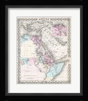 1855 Colton Map of Northeastern Africa Fine Art Print