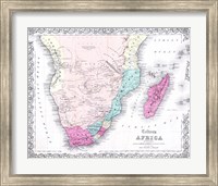 1855 Colton Map of Southern Africa Fine Art Print