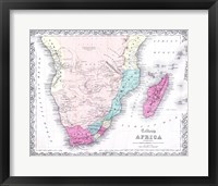 1855 Colton Map of Southern Africa Fine Art Print